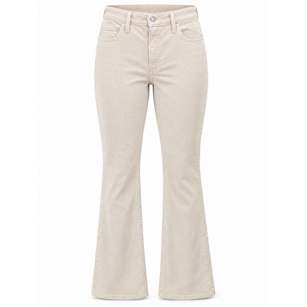 Levi’s 725 High Rise Bootcut Corduroy Pants Jeans Women’s 31x30 Cream Ivory EUC